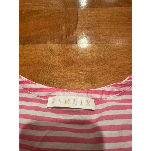 Woman’s Karlie 100% cotton crop blouse size small - Picture 2 of 4